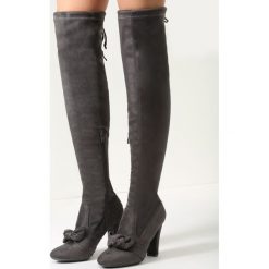 Buty zimowe damskie: Ciemnoszare Kozaki Be Like Minnie