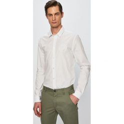 Versace Jeans - Koszula. Białe koszule męskie Versace Jeans, s, bez wzorów, z bawełny, klasyczne, z włoskim kołnierzykiem, z długim rękawem. W wyprzedaży za 359,90 zł.