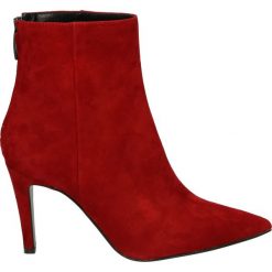 Botki - SC882 AMA ROS. Czerwone botki damskie zamszowe marki Venezia. Za 489,00 zł.