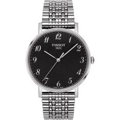 PROMOCJA ZEGAREK TISSOT EVERYTIME GENT T109.410.11.072.00. Czarne zegarki męskie marki TISSOT, ze stali. W wyprzedaży za 968,00 zł.