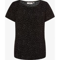 Minimum - T-shirt damski – Elvire, czarny. Czarne t-shirty damskie Minimum, bez wzorów, z wiskozy, bez kołnierzyka. Za 309,95 zł.