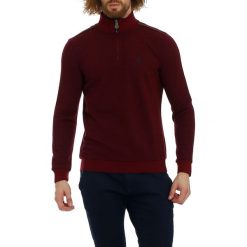 Golfy męskie: Sweter w kolorze bordowym