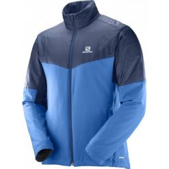 Salomon Escape Jkt M Myconos Blue/Dress Blue L. Niebieskie kurtki sportowe męskie marki Salomon, na zimę, m, bez wzorów, z materiału, bez kaptura, narciarskie. W wyprzedaży za 449,00 zł.