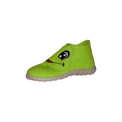 Superfit Kapcie HAPPY kolor zielony. Zielone buciki niemowlęce marki Superfit, z wełny. Za 95,00 zł.