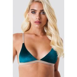 Hot Anatomy Aksamitna góra bikini - Green,Multicolor. Zielone bikini Hot Anatomy, z haftami. Za 129,95 zł.