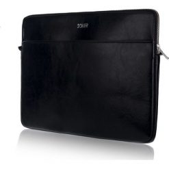 Skórzany pokrowiec na laptopa 13 cali Solier SA24 Czarny. Czarne plecaki damskie Tagless, bez wzorów, ze skóry, eleganckie. Za 128,73 zł.