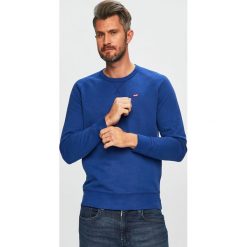Levi's - Bluza. Niebieskie bluzy męskie Levi's®, s, z nadrukiem, z bawełny, z okrągłym kołnierzem, bez rękawów, bez kaptura. W wyprzedaży za 149,90 zł.