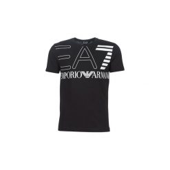 T-shirty z krótkim rękawem Emporio Armani EA7 6GPT11-PJ02Z-1202. Czarne t-shirty męskie Emporio Armani EA7, s, bez wzorów, bez kołnierzyka, krótkie. Za 309,00 zł.