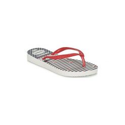 Japonki Dziecko Havaianas KIDS SLIM FASHION. Białe klapki dziewczęce marki Havaianas. Za 71,20 zł.