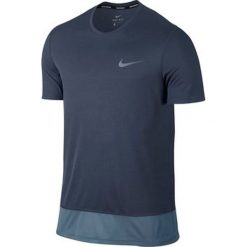 Nike Koszulka męska Brthe Top SS szaro-niebieska r. XL (833608 471). Niebieskie koszulki sportowe męskie Nike, m. Za 95,01 zł.