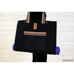 Torba na akcesoria do jogi/Indian pattern #2. Szare torebki klasyczne damskie Pakamera, z tkaniny, duże. Za 239,00 zł.