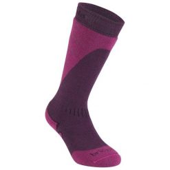 Bridgedale Skarpety Narciarskie Damskie Ski Midweight+ Women's Plum/Berry/351 M. Szare skarpetki damskie Bridgedale, bez wzorów. W wyprzedaży za 79,00 zł.