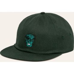 Vans - Czapka. Zielone czapki męskie Vans, bez wzorów, z bawełny. W wyprzedaży za 59,90 zł.