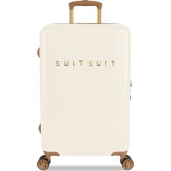SuitSuit Walizka podróżna TR-7104/3-M- Fab Seventies Antique White. Białe walizki Suitsuit, bez wzorów, eleganckie. Za 670,00 zł.