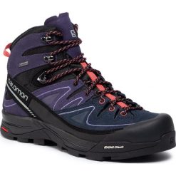 Buty SALOMON - X Alp Mid Ltr Gtx W GORE-TEX 391947 26 V0 Black/Nightshade Grey/Coral Punch. Fioletowe buty sportowe damskie Salomon, bez wzorów, ze skóry, sportowe, outdoorowe, gore-tex. W wyprzedaży za 669,00 zł.