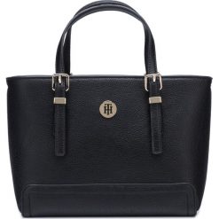 Tommy Hilfiger Honey Small Torebka Czarny. Czarne torebki klasyczne damskie TOMMY HILFIGER, w paski, z materiału, bez dodatków. Za 654,95 zł.