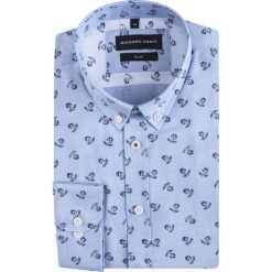 Koszula SIMONE KDWS000602. Białe koszule męskie Giacomo Conti, m, bez wzorów, z bawełny, button down, z długim rękawem. Za 169,00 zł.