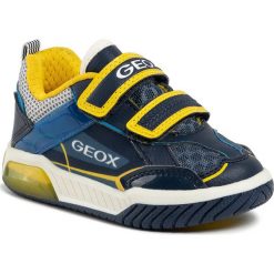 Sneakersy GEOX - J Inek B. A J029CA 014BU C0657 M Navy/Yellow. Niebieskie trampki chłopięce Geox, bez wzorów, ze skóry ekologicznej, na rzepy. Za 279,00 zł.