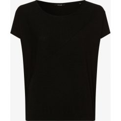 Opus - T-shirt damski – Sanji, czarny. Czarne t-shirty damskie Opus, w paski, bez kołnierzyka. Za 179,95 zł.