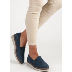 GEORGIA zamszowe półbuty slip on vinceza. Niebieskie półbuty damskie Vinceza, z zamszu. Za 89,27 zł.