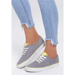 Szare Tenisówki Deepen. Szare trampki i tenisówki damskie Inny, bez wzorów, na sznurówki. Za 39,99 zł.