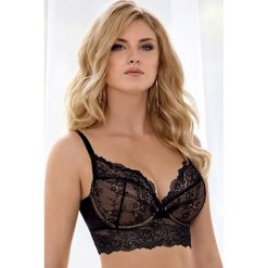 Biustonosz Dolores Beige Push-Up. Brązowe biustonosze Dama Kier, w koronkowe wzory, z bawełny. Za 108,79 zł.