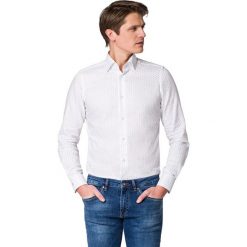 Koszula Biała z Nadrukiem Sandy. Białe koszule męskie LANCERTO, na lato, m, z nadrukiem, z bawełny, eleganckie, bez kołnierzyka, bez rękawów. Za 299,90 zł.