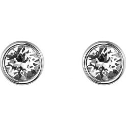 Kolczyki z kryształkami Swarovski. Szare kolczyki damskie METROPOLITAN, z kryształem. W wyprzedaży za 25,95 zł.