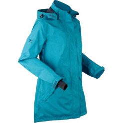Parka funkcyjna bonprix morski turkusowy melanż. Niebieskie parki damskie bonprix, s, bez wzorów, bez kaptura. Za 239,99 zł.