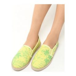 Espadryle damskie: Żółte Espadryle Palm Beach