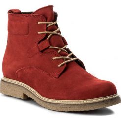 Botki SERGIO BARDI - Desio FW127265617JN 408. Czerwone botki damskie na obcasie marki Sergio Bardi, z nubiku. W wyprzedaży za 219,00 zł.