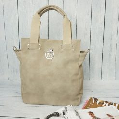 MANZANA torebka worek miejski styl CAPPUCCINO. Szare torebki worki marki Reserved. Za 119,00 zł.