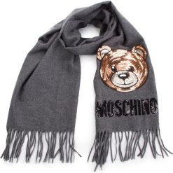Szal MOSCHINO - 30576 M1876 015. Szare szaliki męskie MOSCHINO, z materiału. Za 659,00 zł.