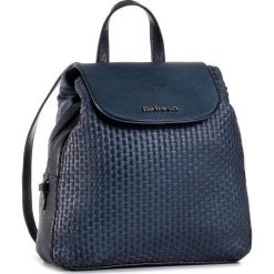 Plecak REFRESH - 83335 Navy. Niebieskie plecaki damskie Refresh, bez wzorów, ze skóry ekologicznej, eleganckie, bez dodatków. Za 219,00 zł.