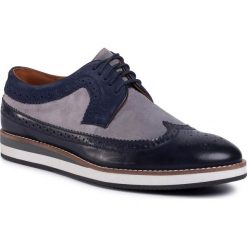 Półbuty GINO ROSSI - MPU479-LENNY-02 Cobalt Blue. Niebieskie półbuty męskie Gino Rossi, na co dzień, bez wzorów, ze skóry, klasyczne, bez zapięcia. Za 299,99 zł.
