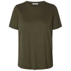 Pieces Koszulka damska Lucy Ss Top Olive Night (rozmiar XL). Zielone koszulki damskie Pieces, s, bez wzorów, bez kołnierzyka. W wyprzedaży za 39,00 zł.