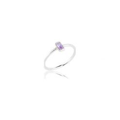 Pierścionek Rectangle. Szare pierścionki damskie marki Aleksandra puchacz jewellery, z cyrkonią. Za 150,00 zł.