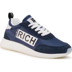 Sneakersy JOHN RICHMOND - 1323 C Blu. Niebieskie sneakersy męskie John Richmond, na co dzień, bez wzorów, ze skóry, bez zapięcia. W wyprzedaży za 499,00 zł.