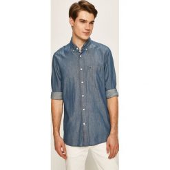 Calvin Klein - Koszula jeansowa. Niebieskie koszule męskie Calvin Klein, s, bez wzorów, z bawełny, casualowe, button down, z długim rękawem. Za 399,90 zł.