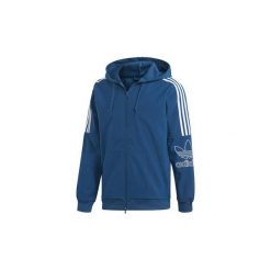 Bluzy dresowe adidas Bluza z kapturem Outline. Niebieskie bluzy męskie marki Adidas, s, bez wzorów, z dresówki, z kapturem, bez rękawów, z kapturem. Za 329,00 zł.