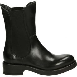 Botki - TR4011 VIT NE. Czarne botki damskie na zamek Venezia, ze skóry. Za 459,00 zł.