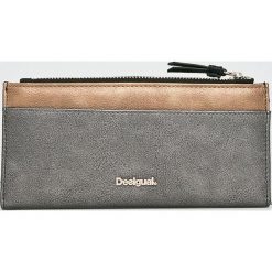 Desigual - Portfel. Szare portfele damskie marki Desigual, z materiału. Za 229,90 zł.