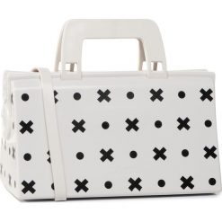 Torebka MELISSA - Magic Bag + Gato Felix 34186 White/Black 52145. Białe torebki klasyczne damskie Melissa, bez wzorów, z tworzywa sztucznego, klasyczne, bez dodatków. Za 579,00 zł.