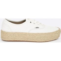 Vans - Tenisówki Marshm. Białe trampki i tenisówki damskie marki Vans, z materiału, na sznurówki. W wyprzedaży za 259,90 zł.