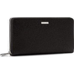 Duży Portfel Damski BOSS - Signature S Zip Trav 50311743 Black 001. Czarne portfele damskie Boss, bez wzorów, ze skóry. W wyprzedaży za 749,00 zł.