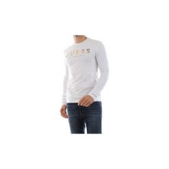 T-shirty z długim rękawem Guess M91I34 J1300 LS SHOWY TEE. Białe t-shirty męskie Guess, m, z aplikacjami, bez kołnierzyka, długie. Za 157,65 zł.