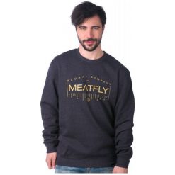 Bejsbolówki męskie: Meatfly Bluza Męska Bevel S Szary