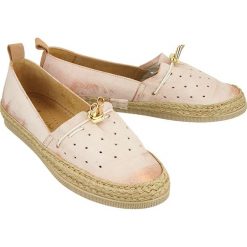 MACIEJKA 03508-18/00-5 pomarańcz przecierka, espadryle damskie. Baleriny damskie Maciejka, bez wzorów, ze skóry, bez obcasa. Za 259,90 zł.