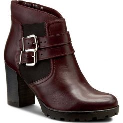 Botki damskie lity: Botki SIMEN - 8996 C. Bordo
