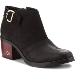 Botki CARINII - B4229 360-000-000-861. Czarne buty zimowe damskie marki Carinii, z nubiku, na obcasie. W wyprzedaży za 239,00 zł.